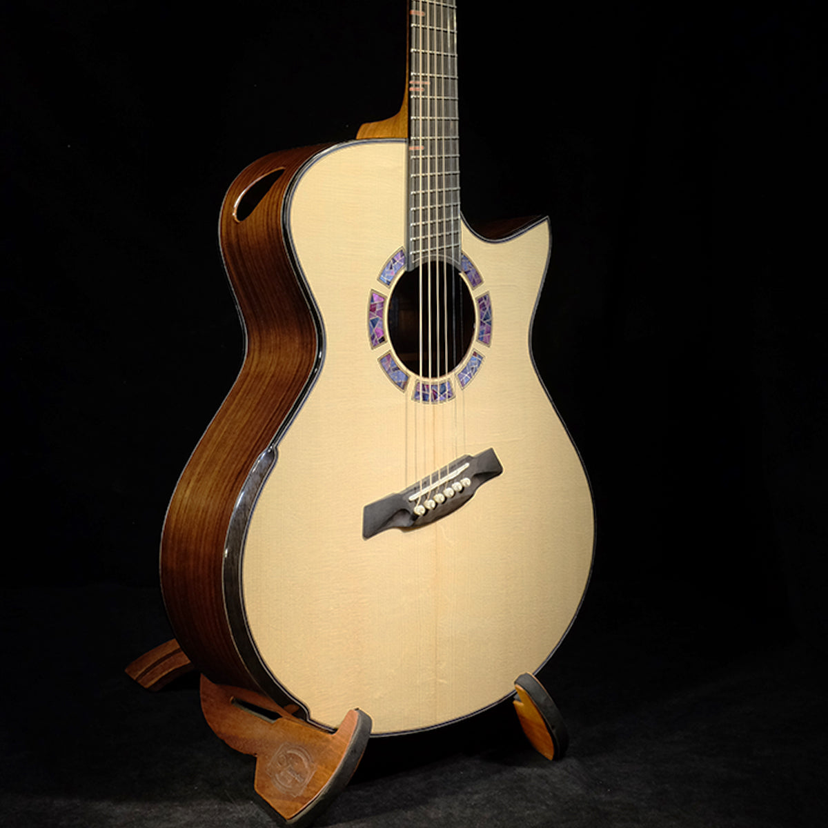 Blue Label | MJ Torrefied Swiss Indian Rosewood #182 | Fan Fret Hold