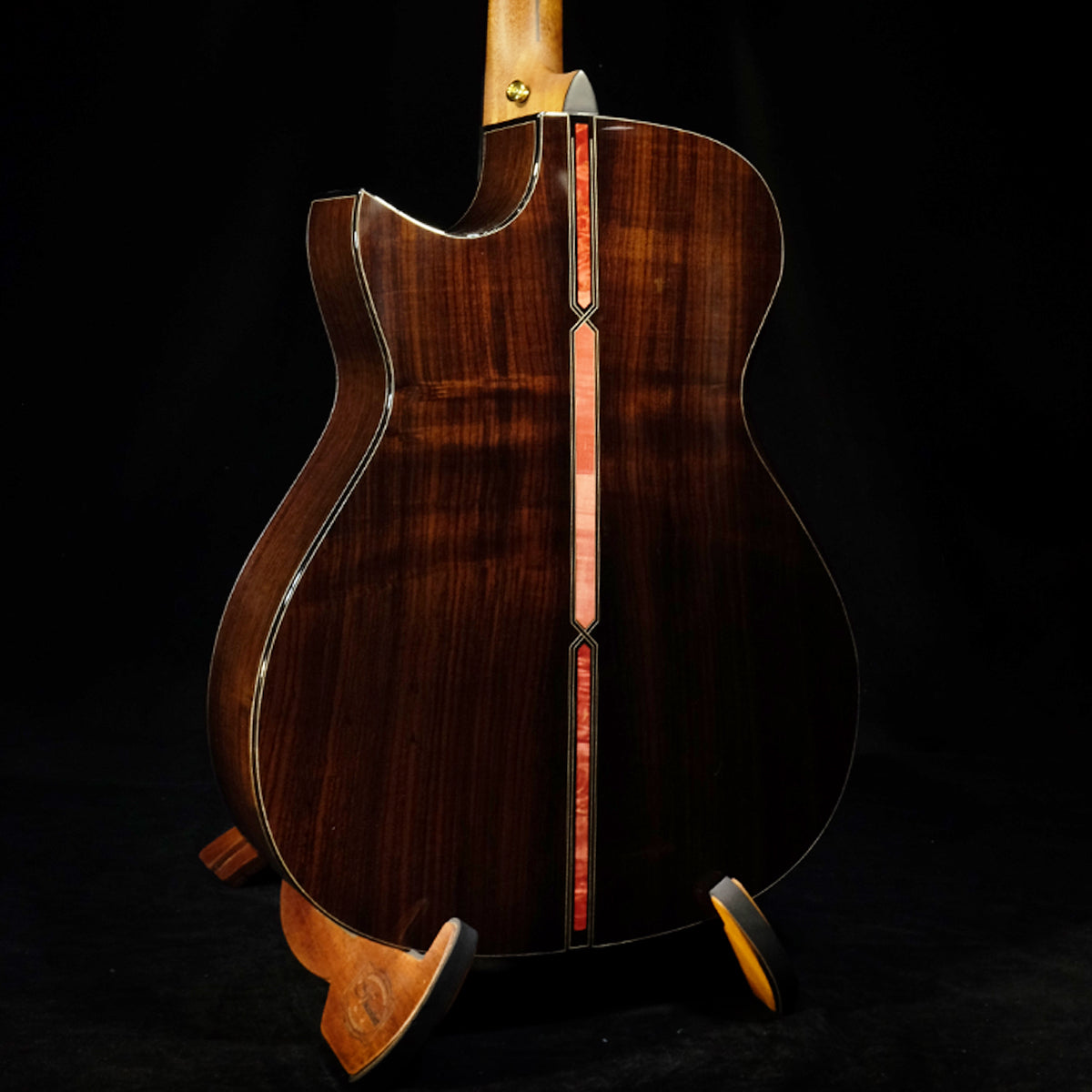 Blue Label | Deep OM Swiss Moon Indian Rosewood #6 | Hold