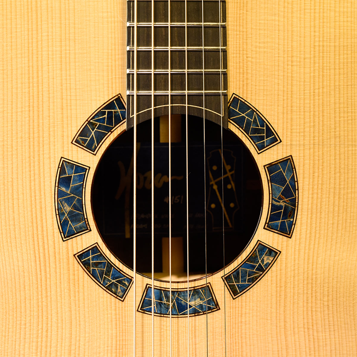 Blue Label | Deep OM Adirondack Ancient Bog Oak #151 | Hold