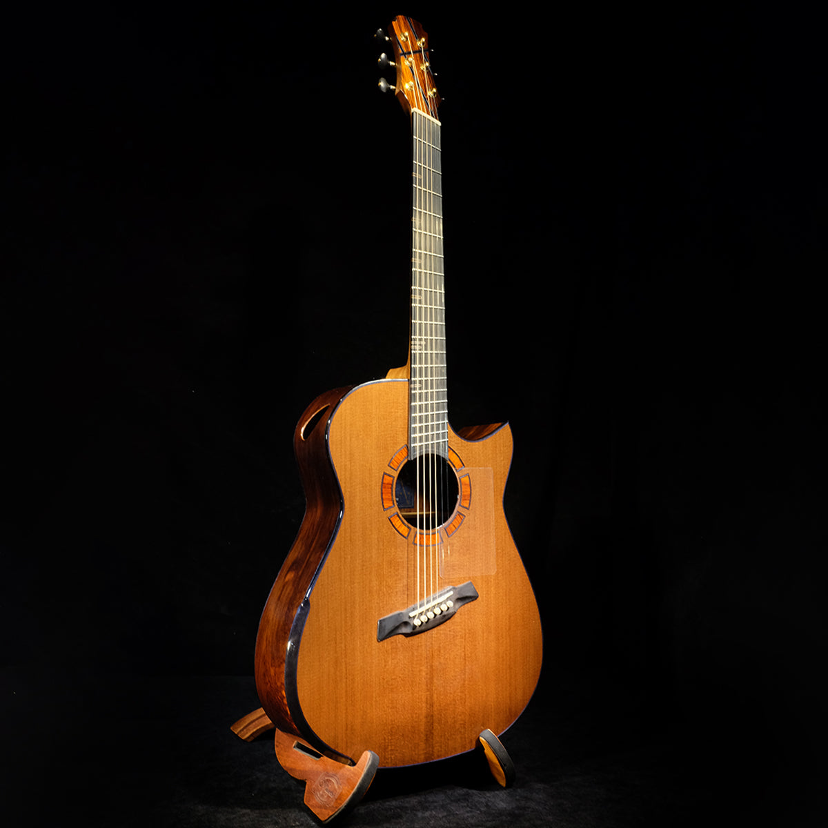 Blue Label | MD Sinker Redwood Mexican Cocobolo Fan Fret | #176 Hold