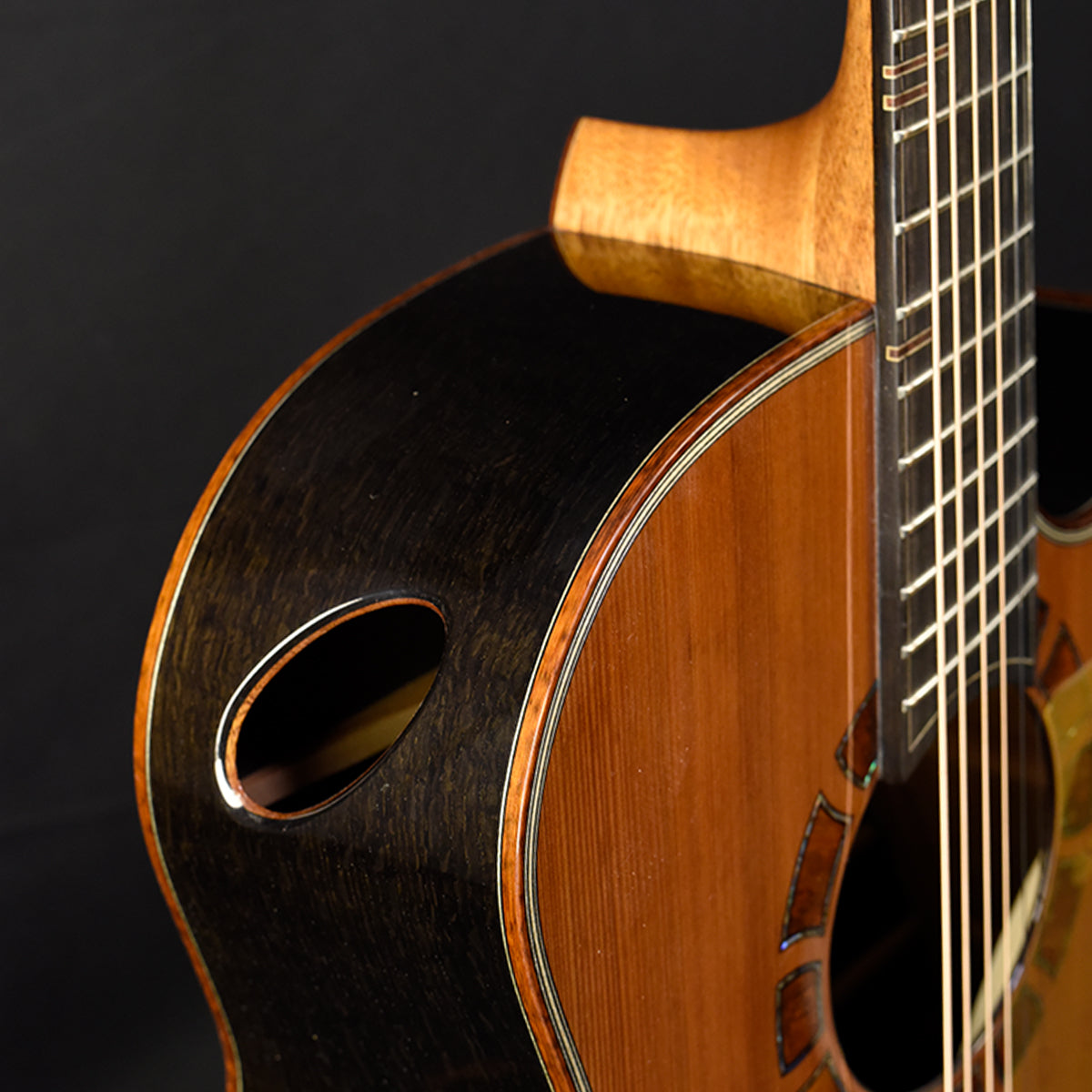 Blue Label | MD Sinker Redwood Ancient Bog Oak #206 | Fan Fret Hold