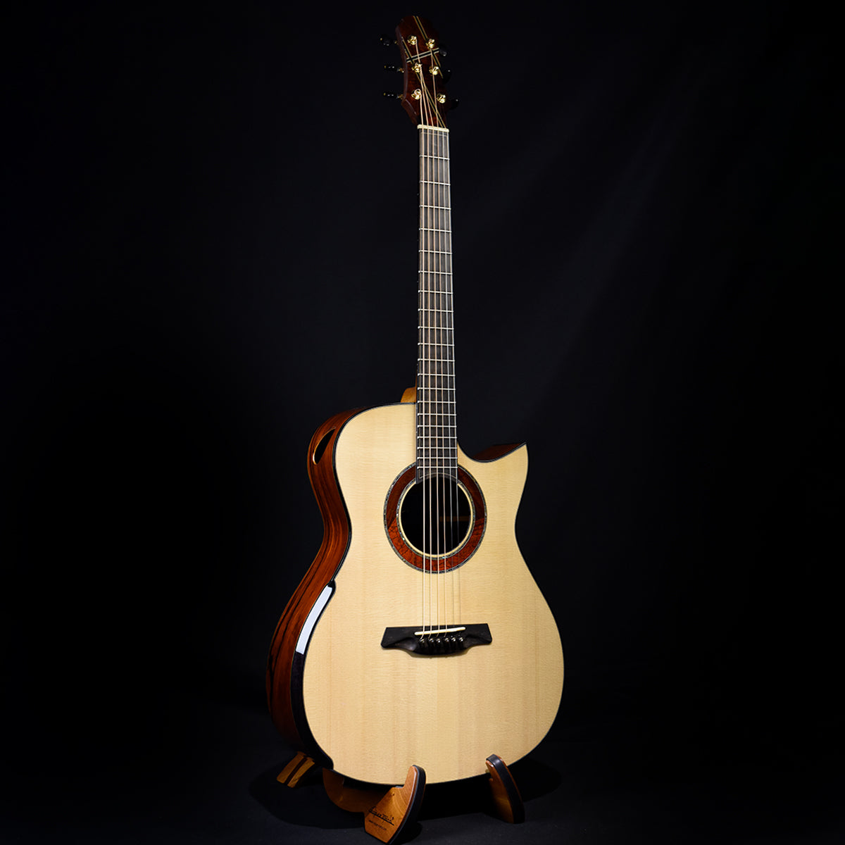 Blue Label | Deep OM Swiss Moon Mexican Cocobolo Falcate | #216 SOLD