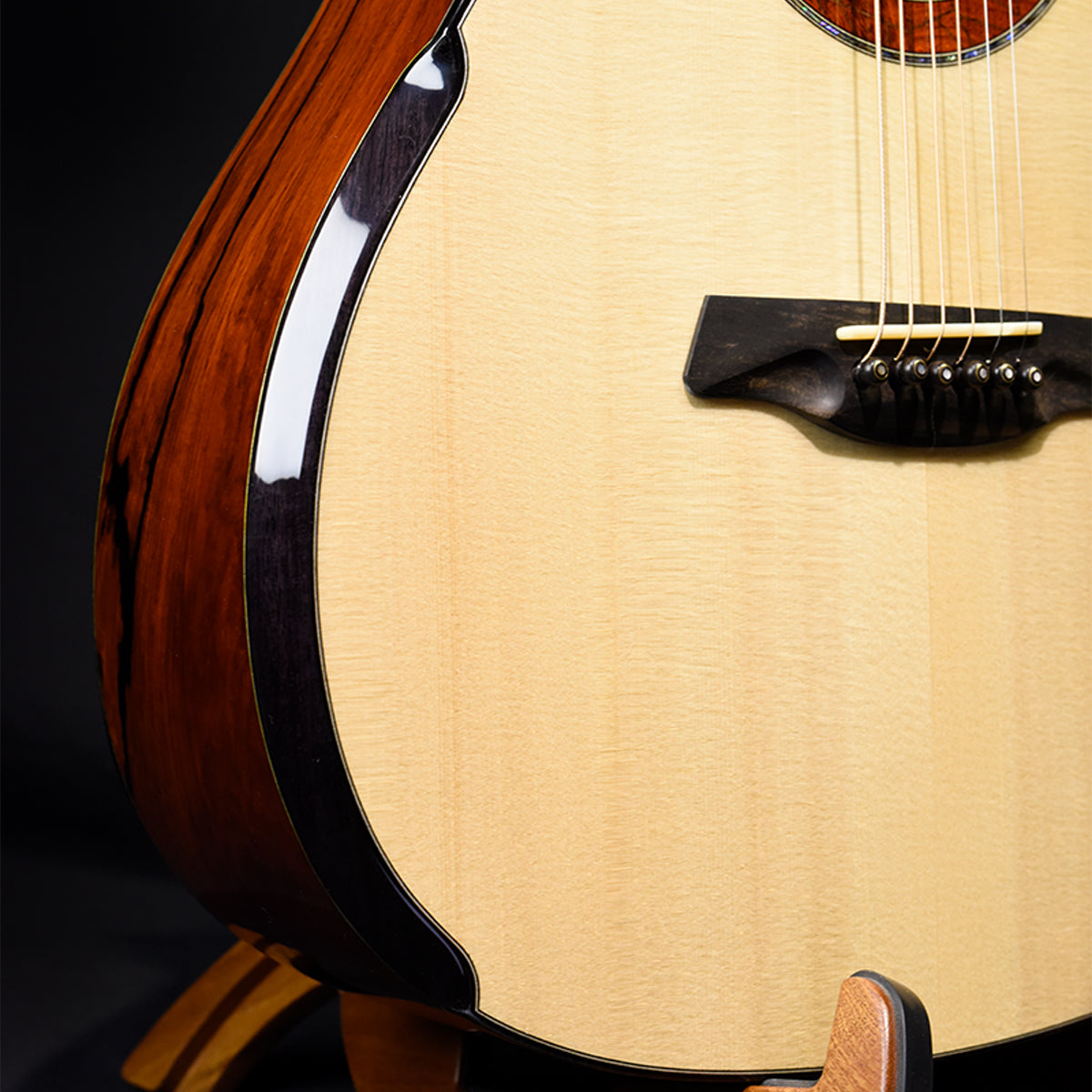 Blue Label | Deep OM Swiss Moon Mexican Cocobolo Falcate | #216 SOLD