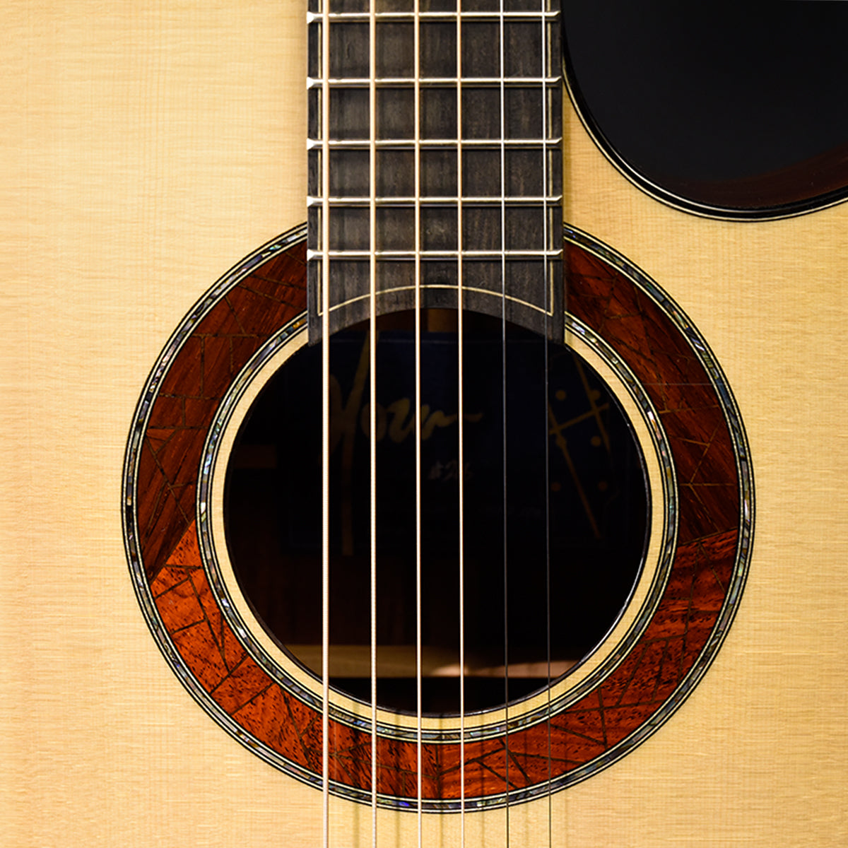 Blue Label | Deep OM Swiss Moon Mexican Cocobolo Falcate | #216 SOLD