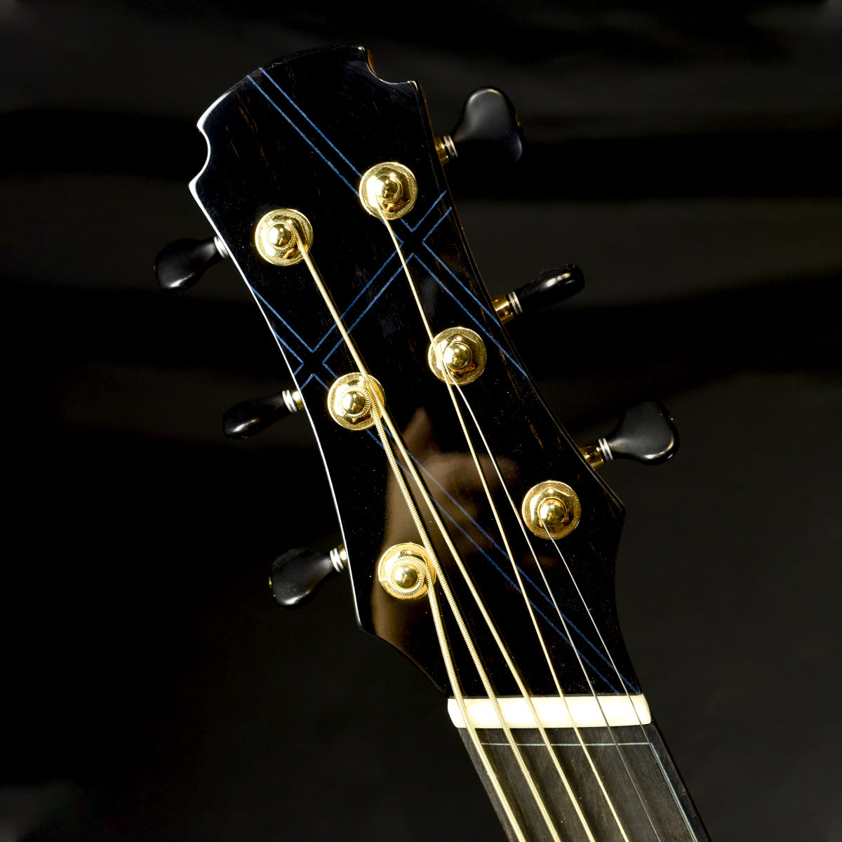 Blue Label | MJ Golden Adirondack African Blackwood Fan Fret Baritone | #239 Hold