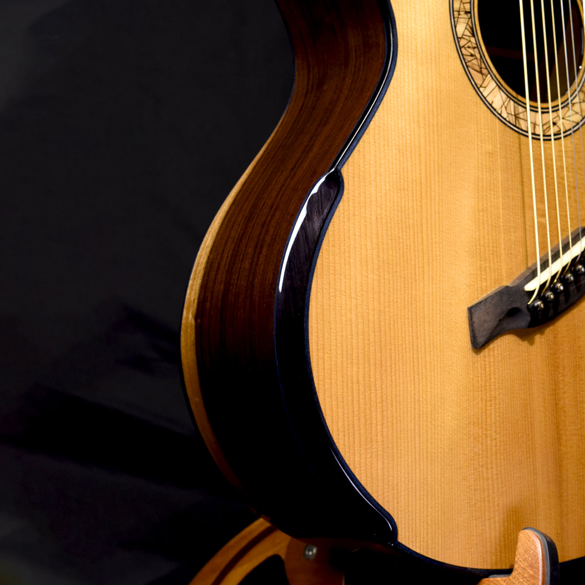 Blue Label | MJ Golden Adirondack African Blackwood Fan Fret Baritone | #239 Hold