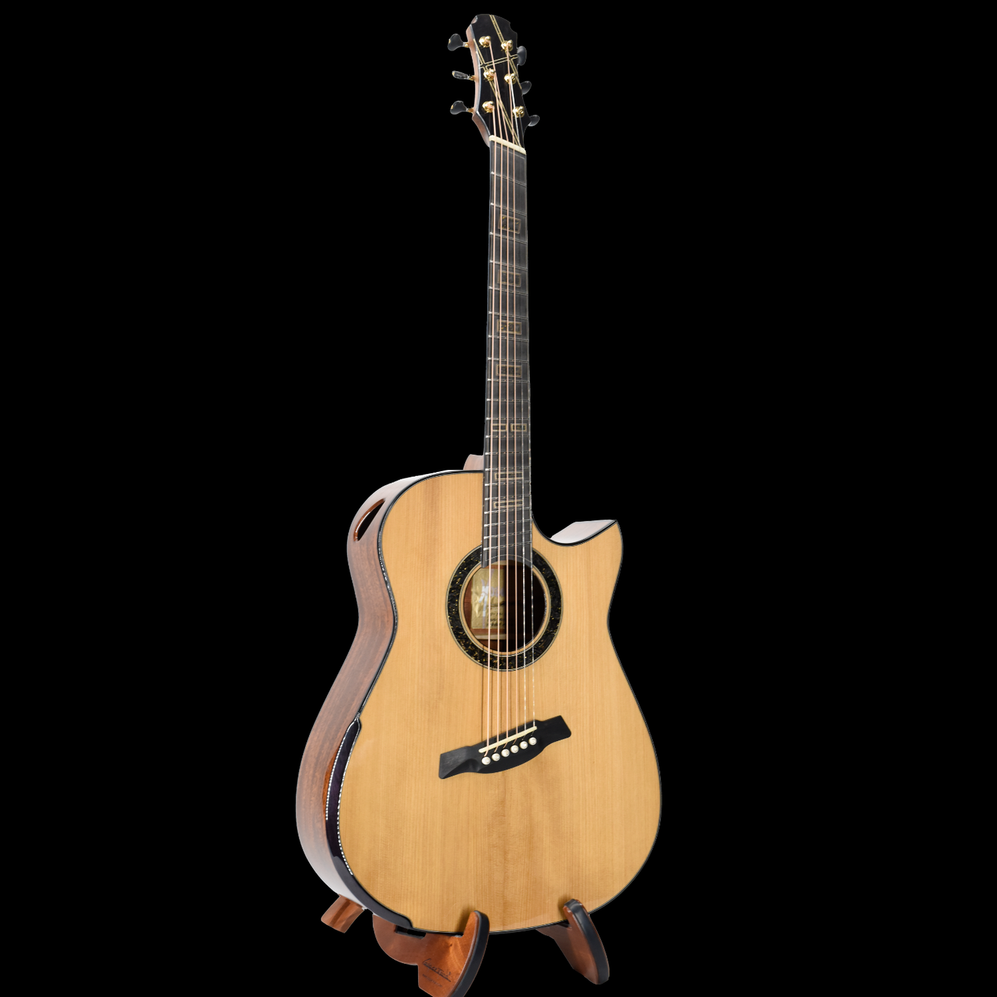 Gold Label | MD Adirondack Mahogany Fanned Fret | Hold