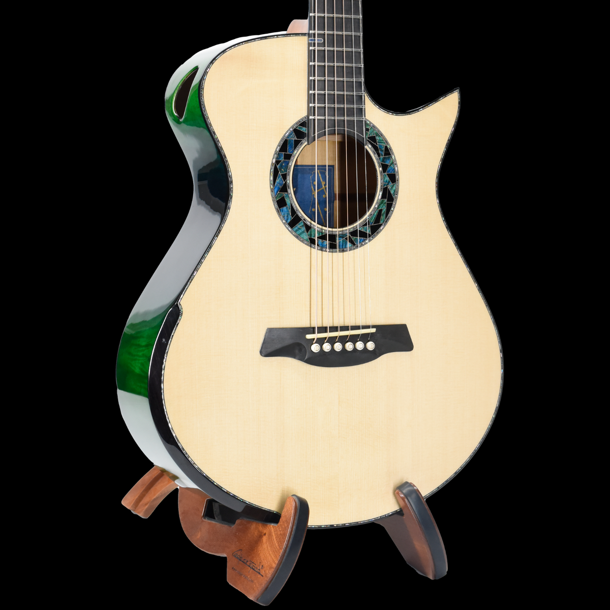 Blue Label | Vera OO Swiss Moon Spruce Tibetian Spalted Maple | #295 |Hold