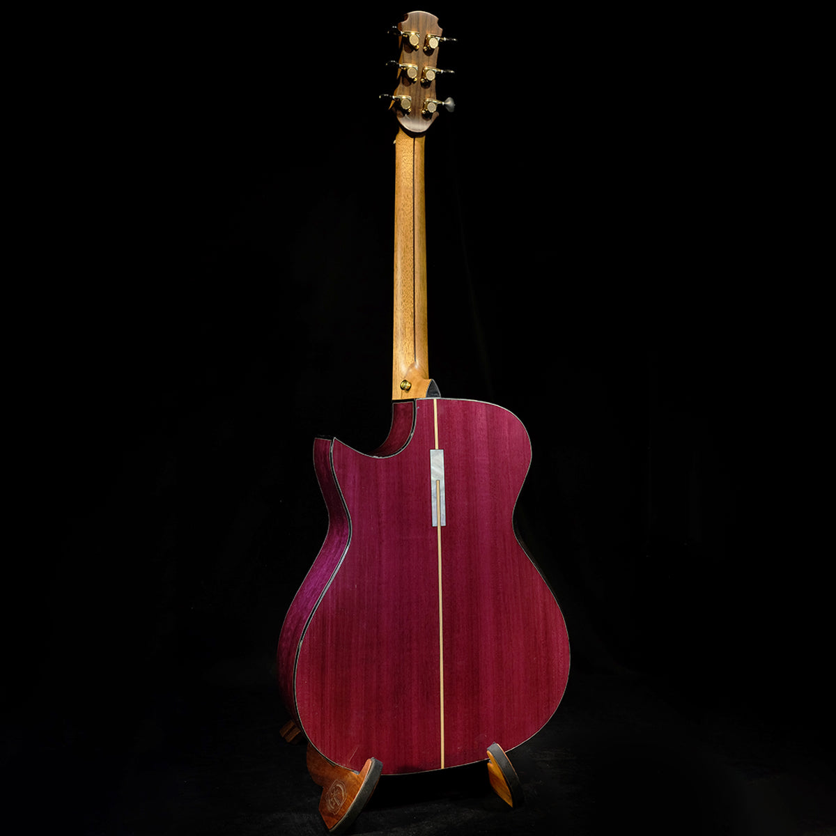 Blue Label | Deep OM Swiss Moon Purpleheart #81 | Hold