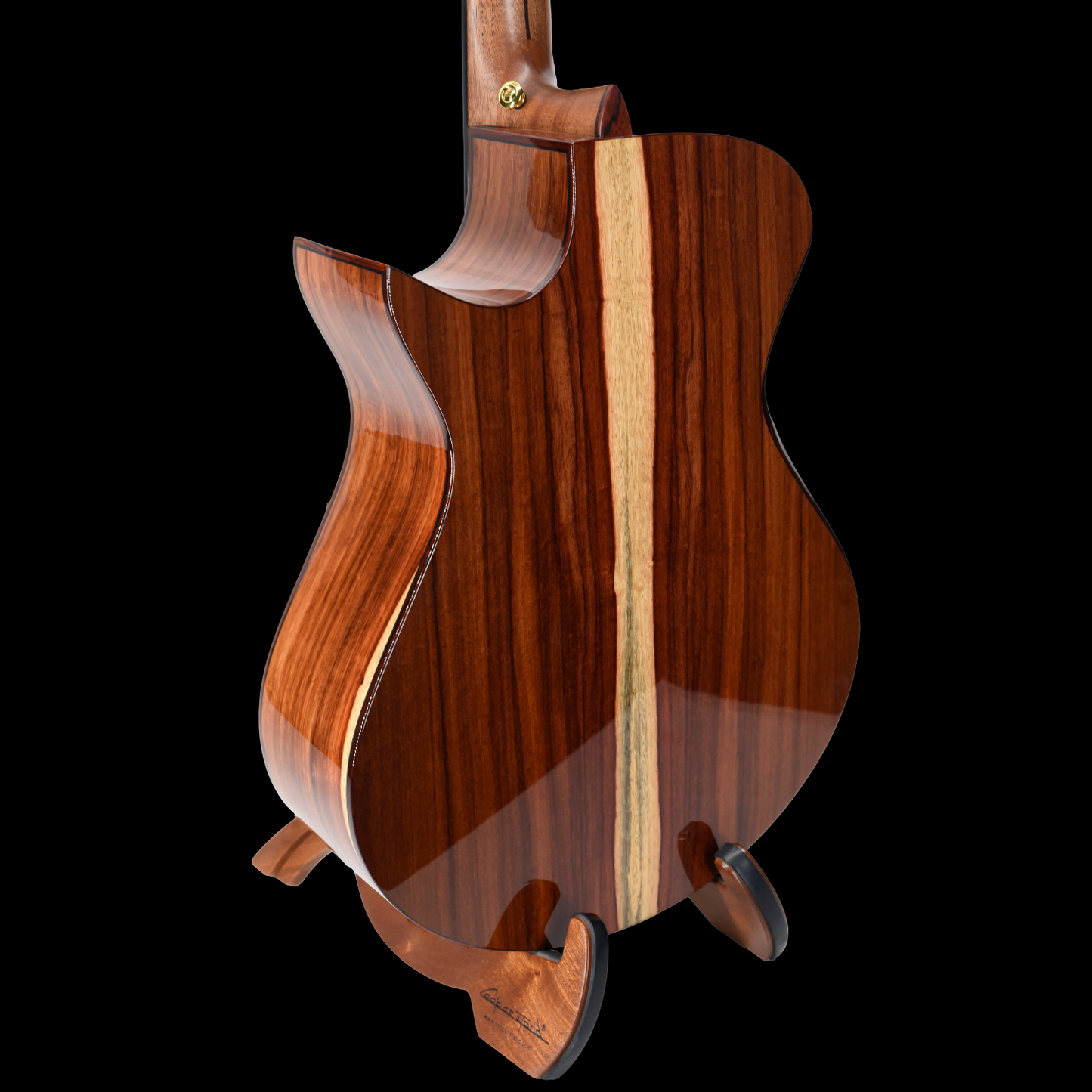 Blue Label | Vera OO Swiss Moon Spruce Mexican Granadillo Fan Fret | #308 | Hold