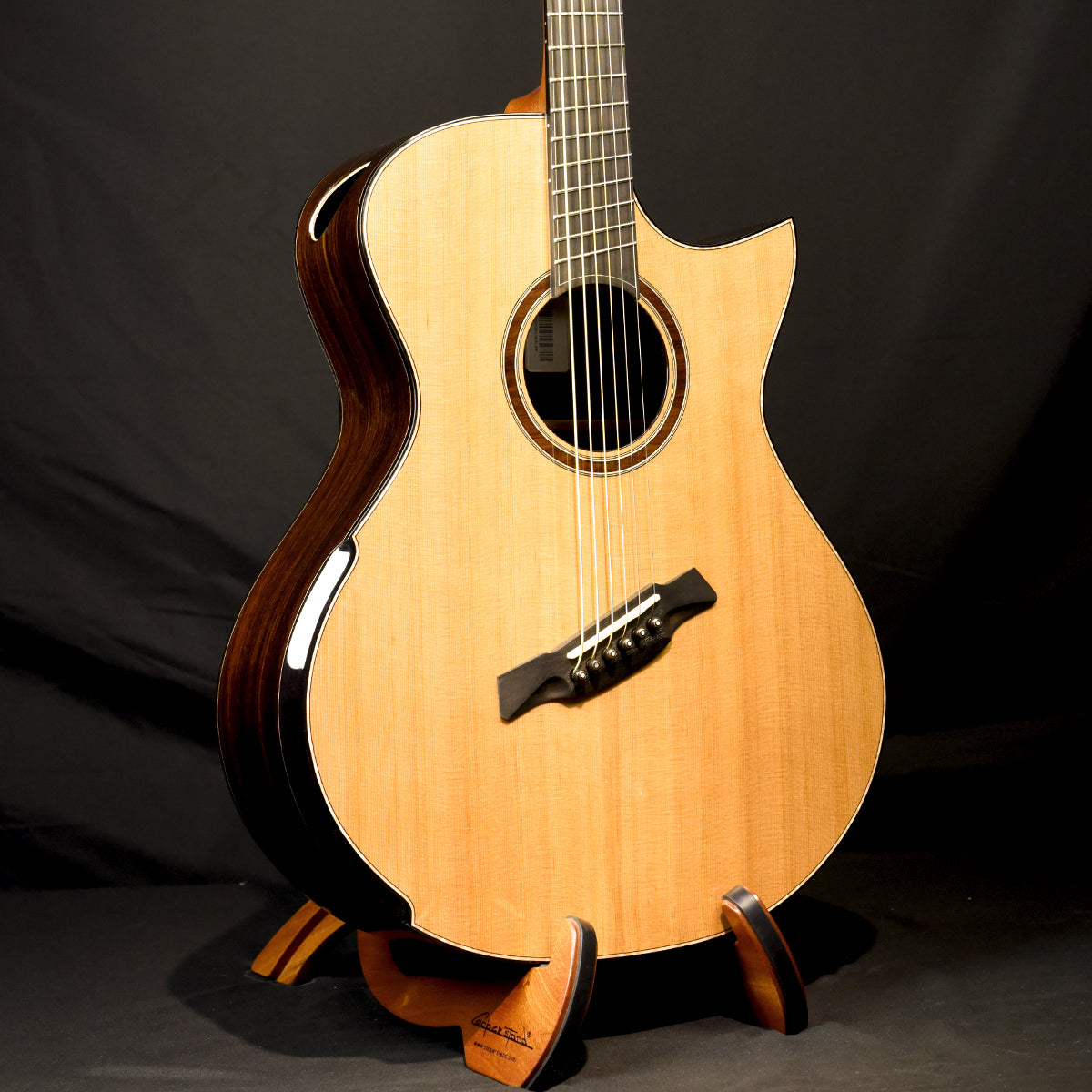 MJ Sitka with Indian Rosewood Fanned Fret Baritone