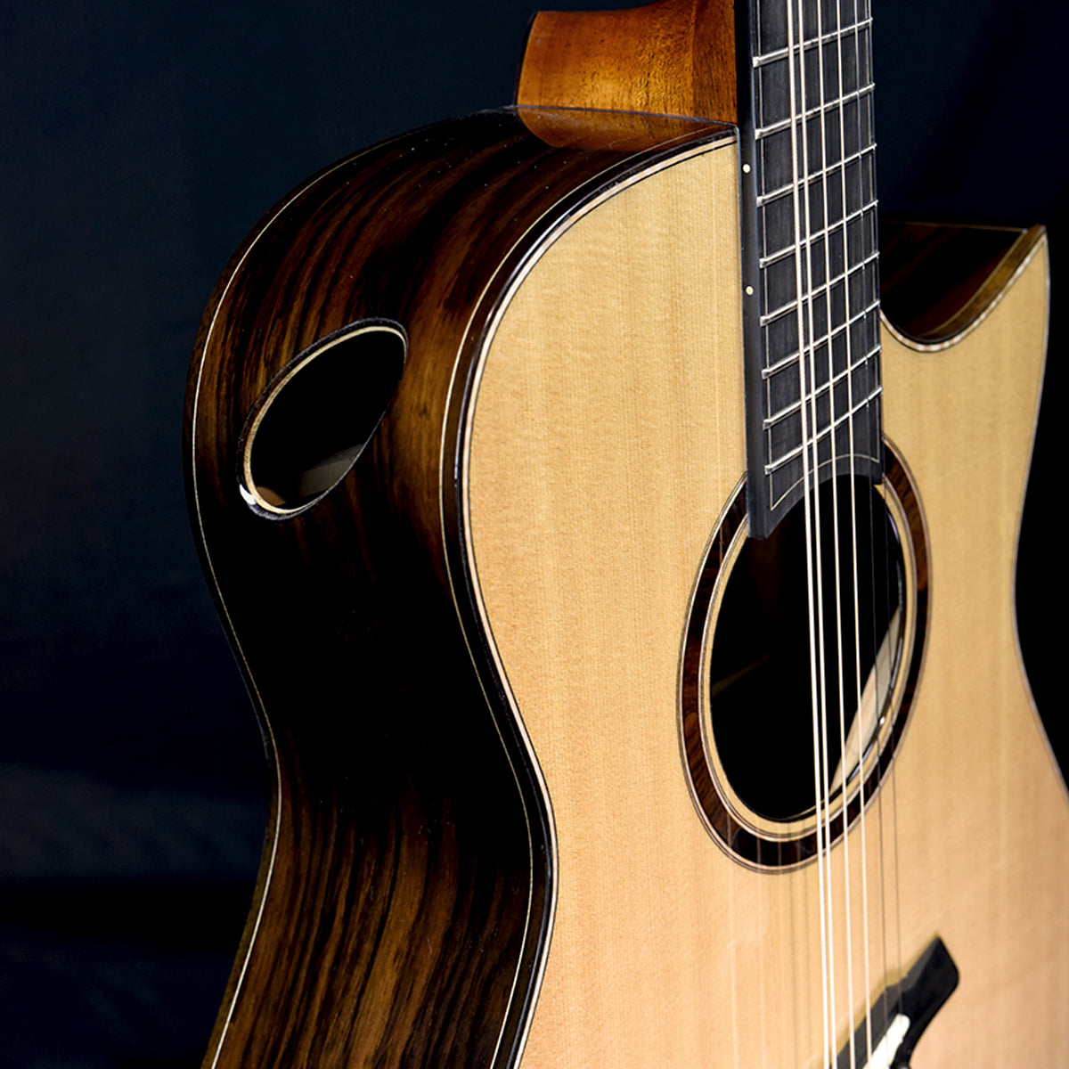 Black Label | Deep OM Sitka Spruce Indian Rosewood Fan Fret