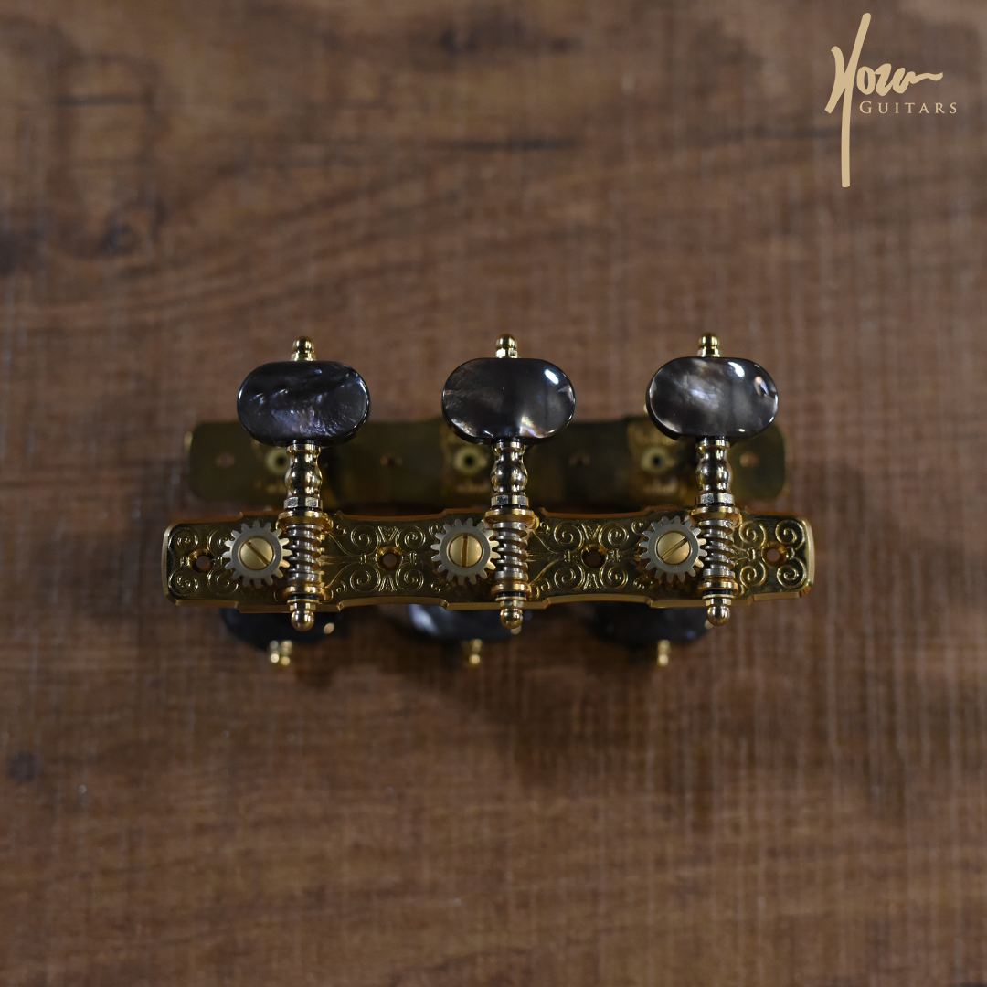 Gotoh Gold Classical Tuners with Black Mother of Pearl Knobs