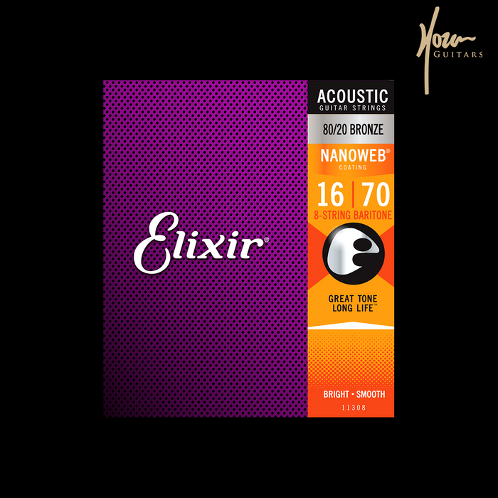 Elixir Nanoweb 80/20 Baritone Strings