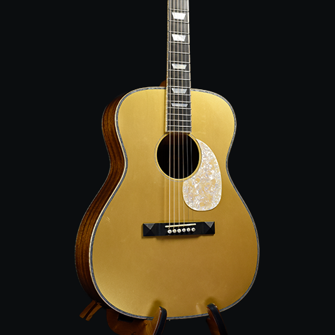 Red Label | OM Adirondack African Mahogany | Slotted Headstock Gold Top