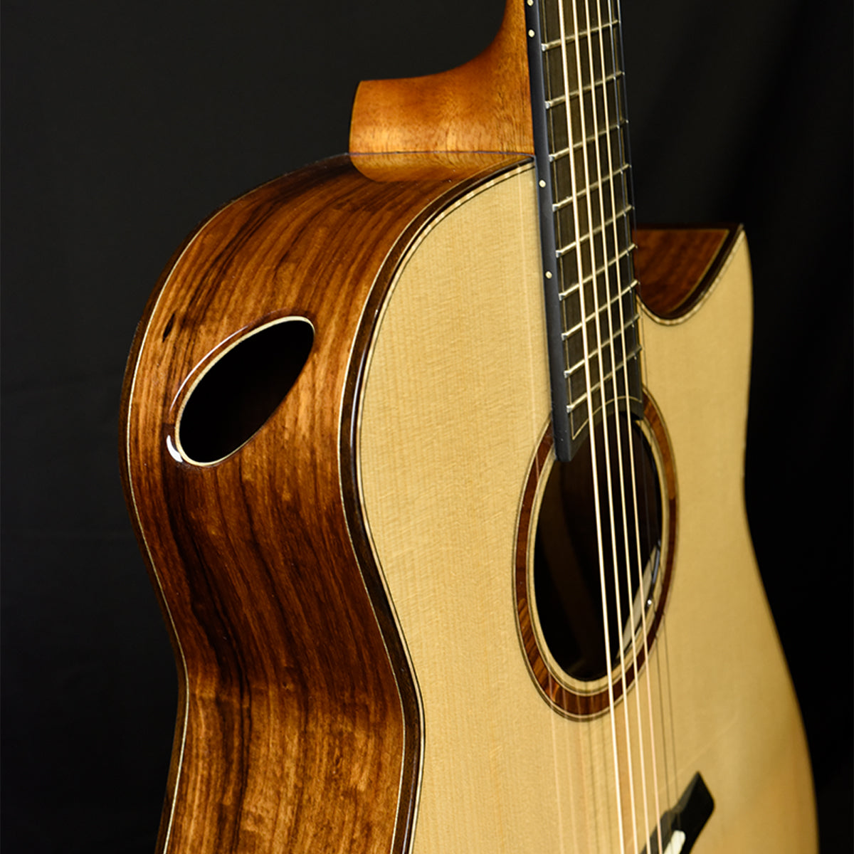 Black Label | MD Adirondack Mexican Granadillo Fan Fret