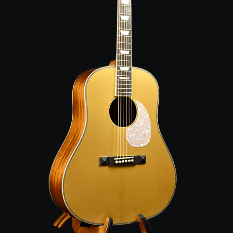 Red Label | SD Adirondack African Mahogany | Slotted Headstock | Gold Top