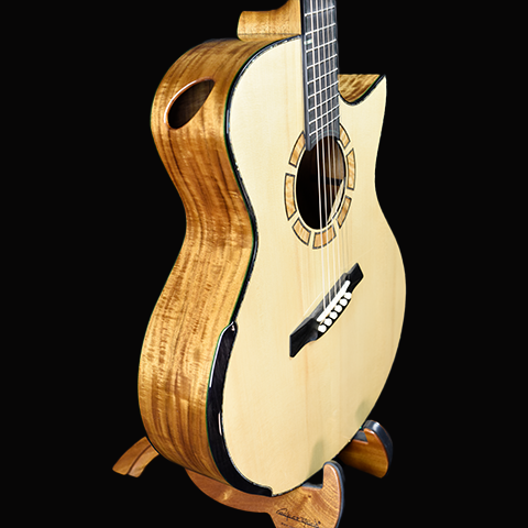 Blue Label | MJ Adirondack Pacific Koa Fan Fret | #133 | HOLD
