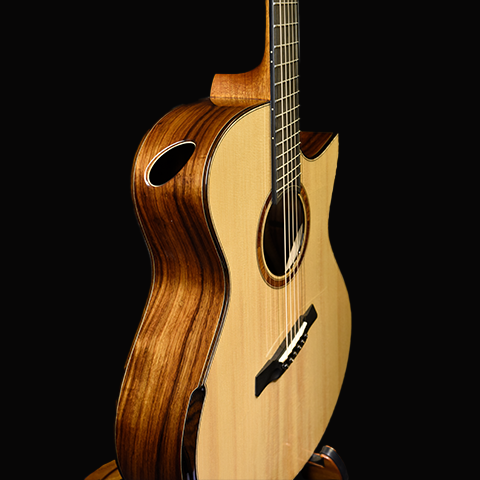 Black Label | MJ Torrefied Adirondack Mexican Granadillo Fan Fret