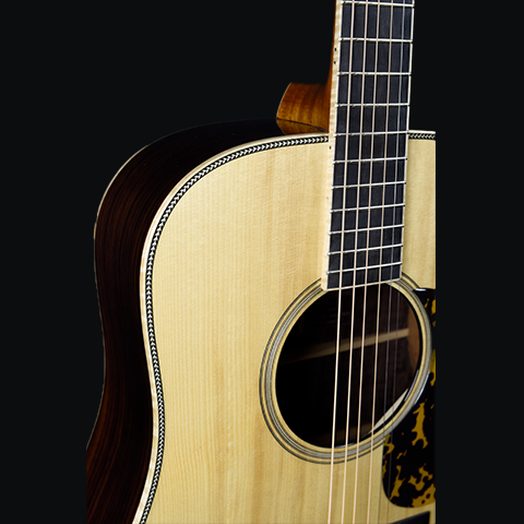 Red Deluxe | RICE| DR Torrefied Adirondack Indian Rosewood Large Soundhole