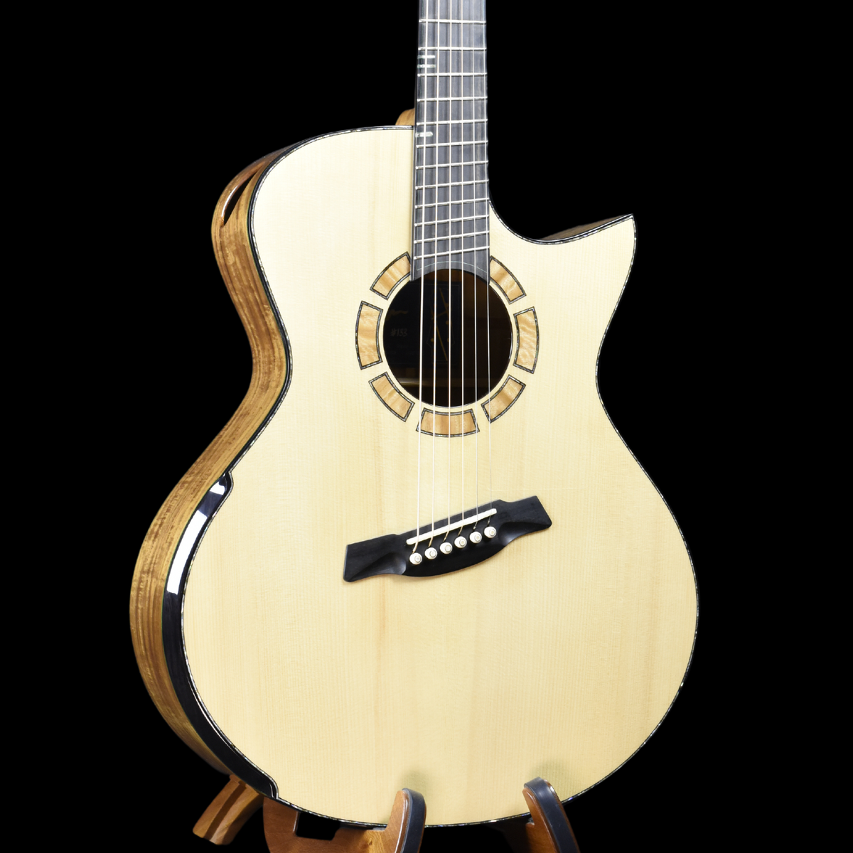 Blue Label | MJ Adirondack Pacific Koa Fan Fret | #133 | HOLD