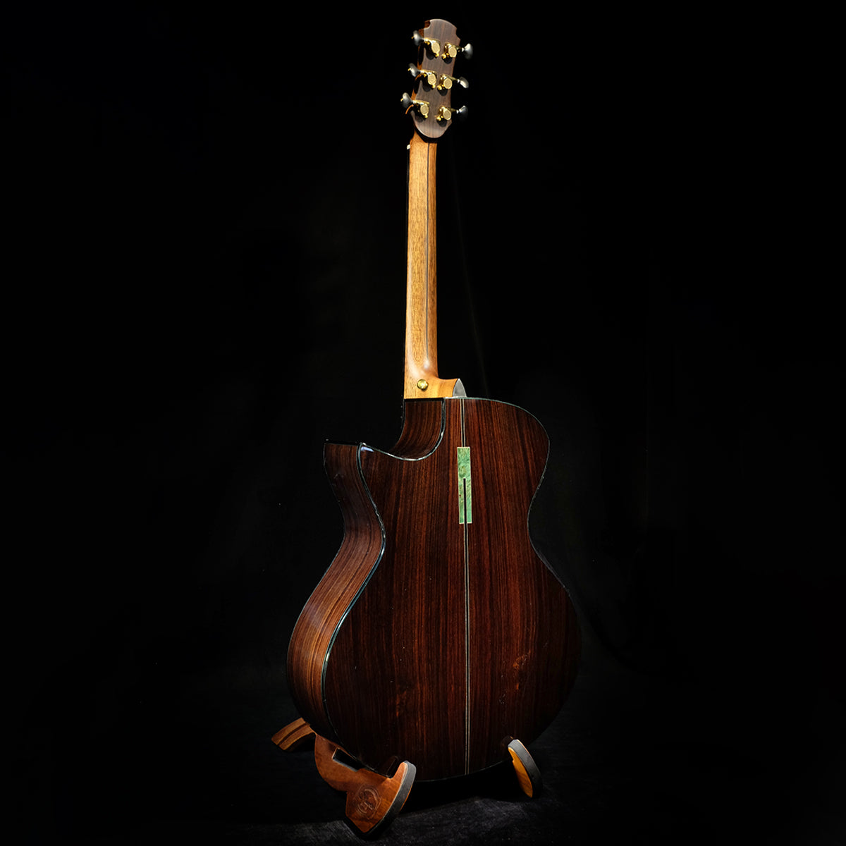 Blue Label | MJ Swiss Moon Indian Rosewood Fan Fret | #103 Hold