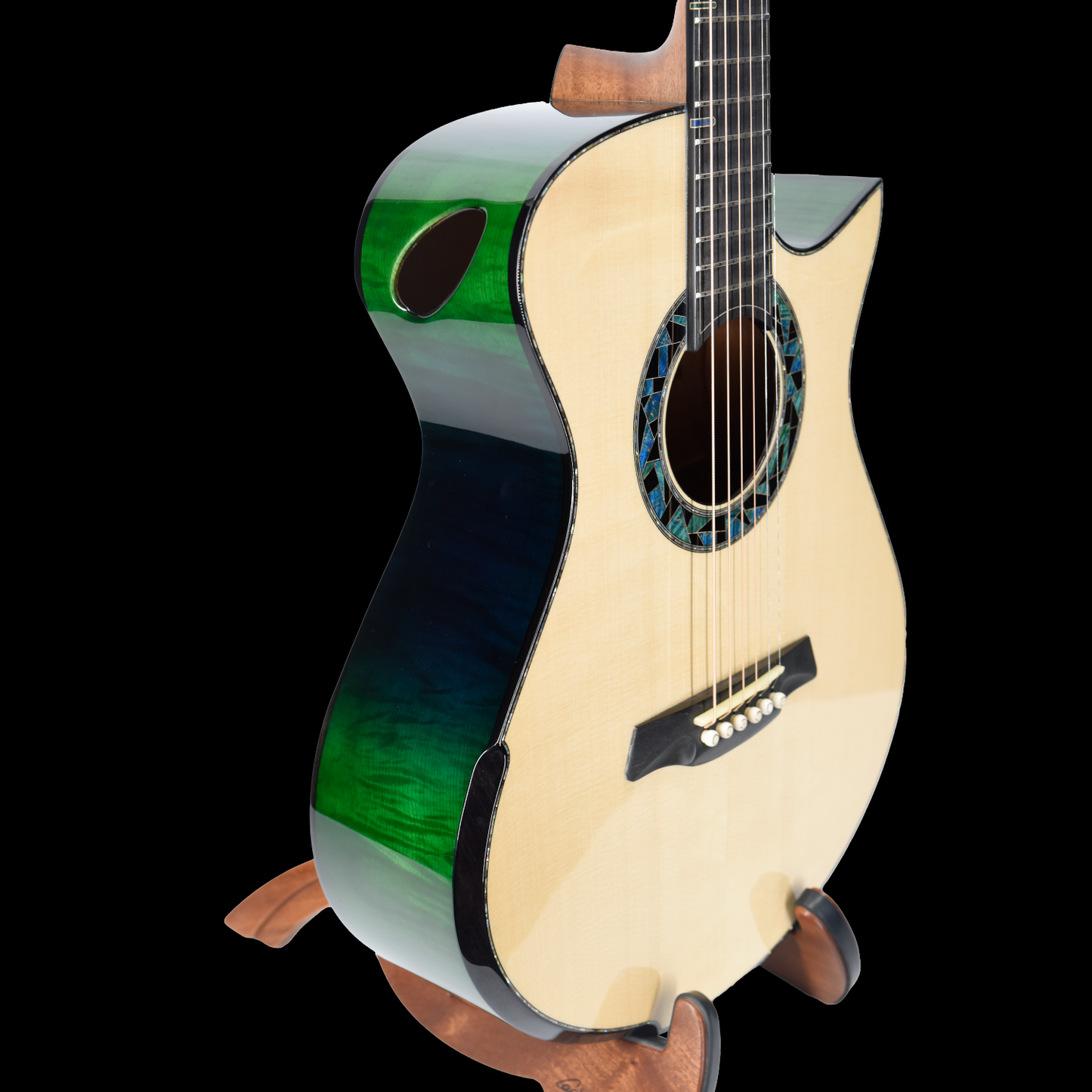 Blue Label | Vera OO Swiss Moon Spruce Tibetian Spalted Maple | #295 |Hold