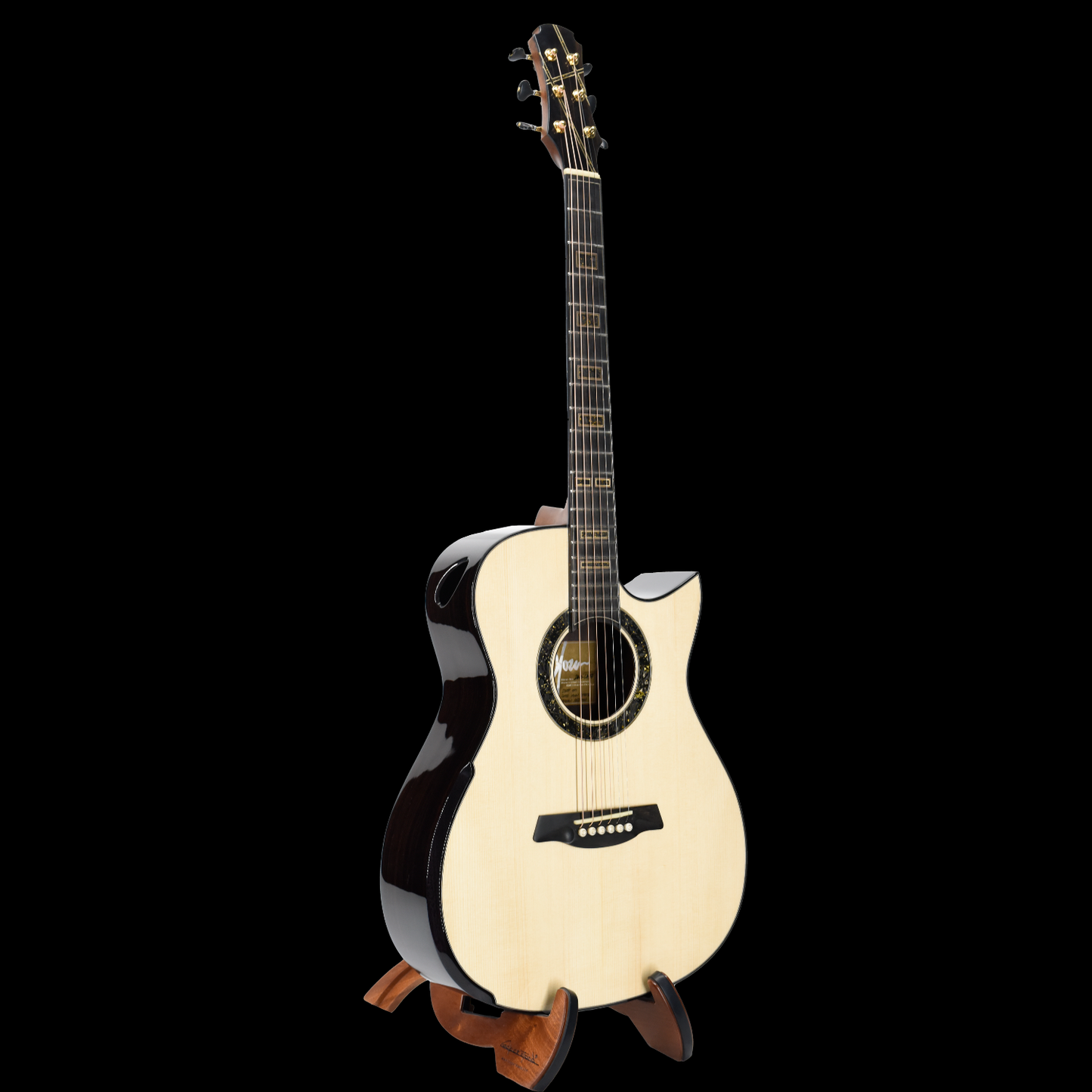 Gold Label | Deep OM Swiss Moon Indian Rosewood