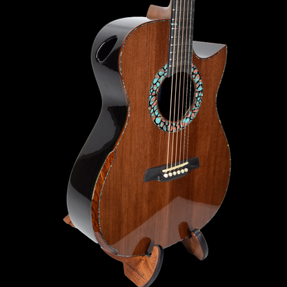 Blue Label | Deep OM Sinker Redwood Ancient Bog Oak | #301 | Hold