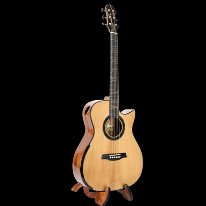 Gold Label | Deep OM Adirondack Mahogany Non-Fanned Fret