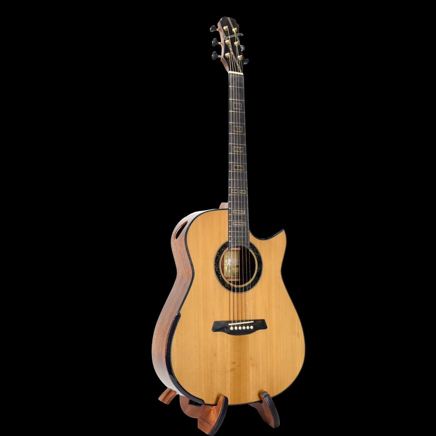 Gold Label | Deep OM Adirondack Mahogany Fanned Fret