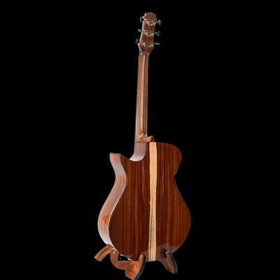 Blue Label | Vera OO Swiss Moon Spruce Mexican Granadillo Fan Fret | #308 | TGS