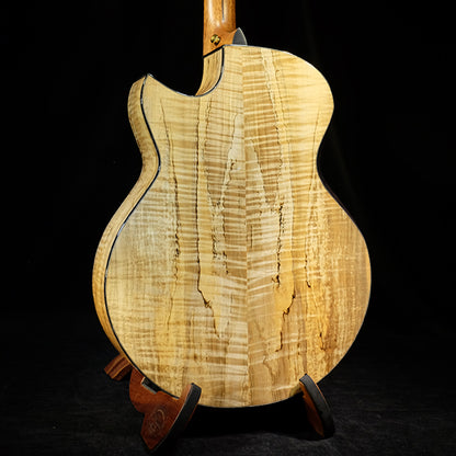 Blue Label | SJ Swiss Moon Tibetan Spalted Maple Fan Fret | #148 Hold