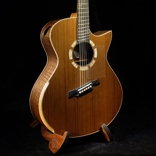 Blue Label | MJ Torrefied Red Cedar Flamed Walnut #168 | Fan Fret Hold