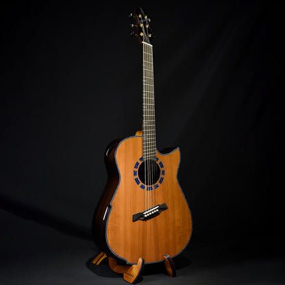 Blue Label | MD Sinker Redwood Brazilian Rosewood Fan Fret | #204 Hold