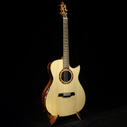 Blue Label | Deep OM Swiss Moon Mexican Cocobolo | #14 Hold