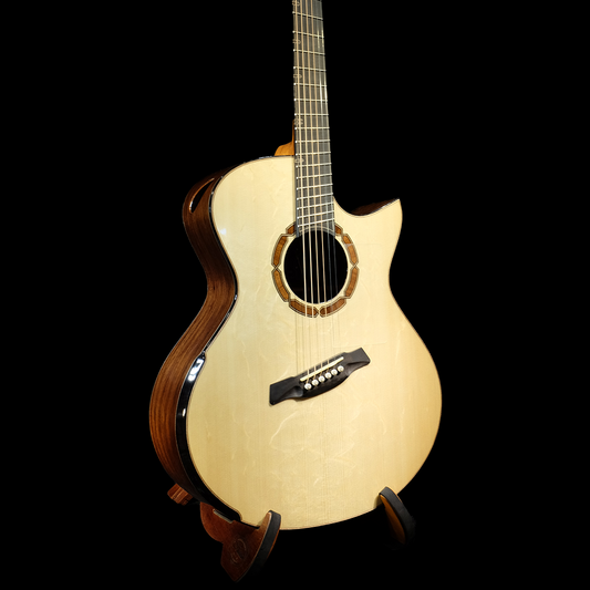 Blue Label | MJ Swiss Moon Madagascar Rosewood Fan Fret | #23 TFOA