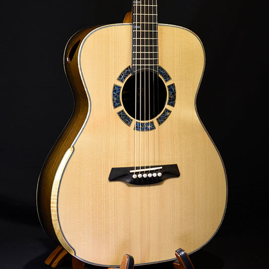 Blue Label | Deep OM Adirondack Ancient Bog Oak #151 | Hold
