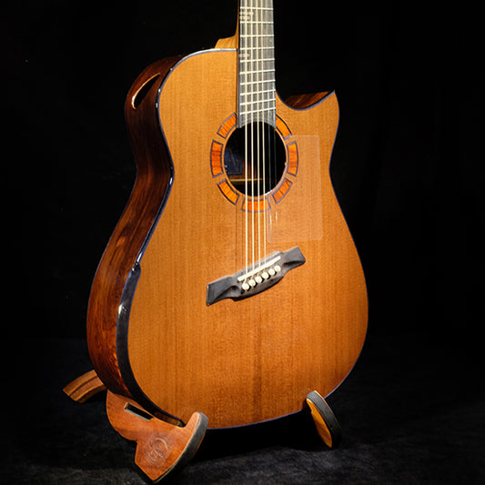 Blue Label | MD Sinker Redwood Mexican Cocobolo Fan Fret | #176 Hold