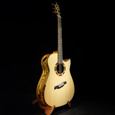 Blue Label | MD Torrefied Swiss Moon Mexican Bocote Fan Fret | #198 Hold