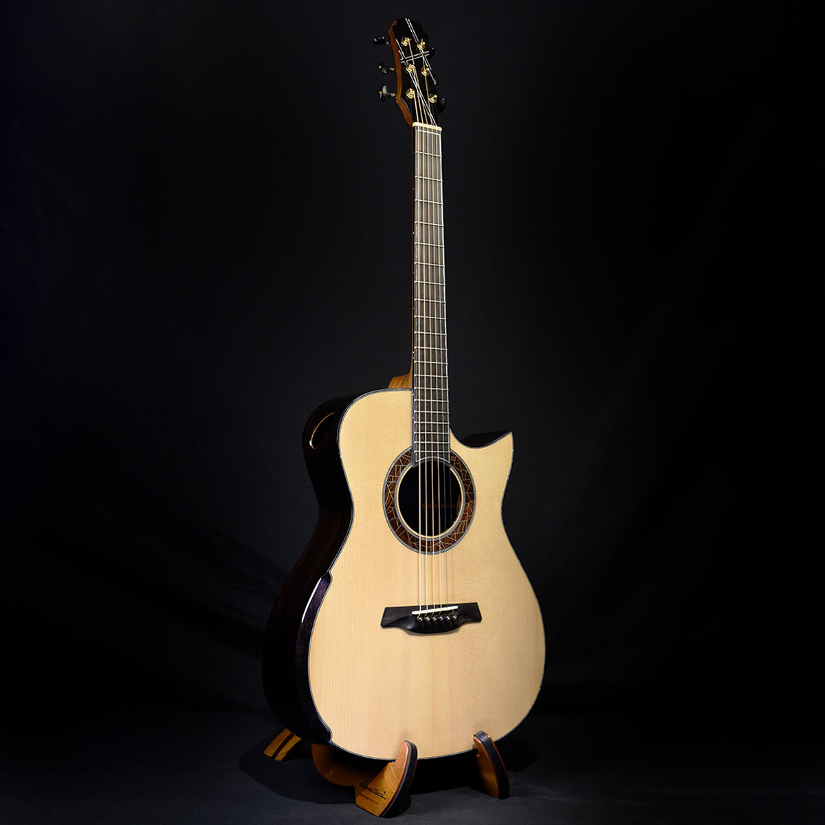 Blue Label | Deep OM Torrified Adirondack Indian Rosewood Falcate | #219 Kurosawa