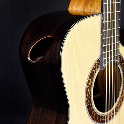 Blue Label | Deep OM Torrified Adirondack Indian Rosewood Falcate | #219 Kurosawa