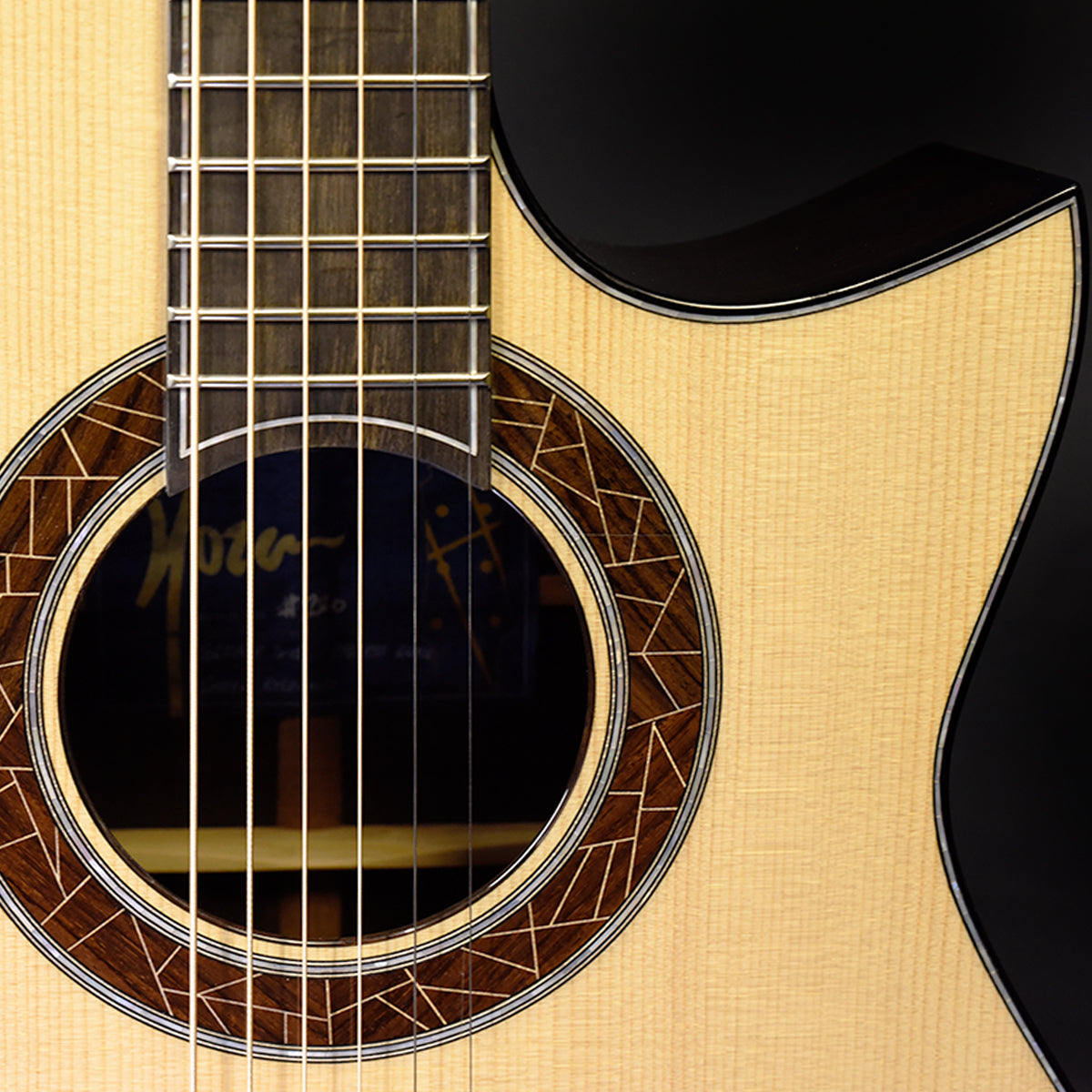 Blue Label | Deep OM Torrified Adirondack Indian Rosewood Falcate | #219 Kurosawa
