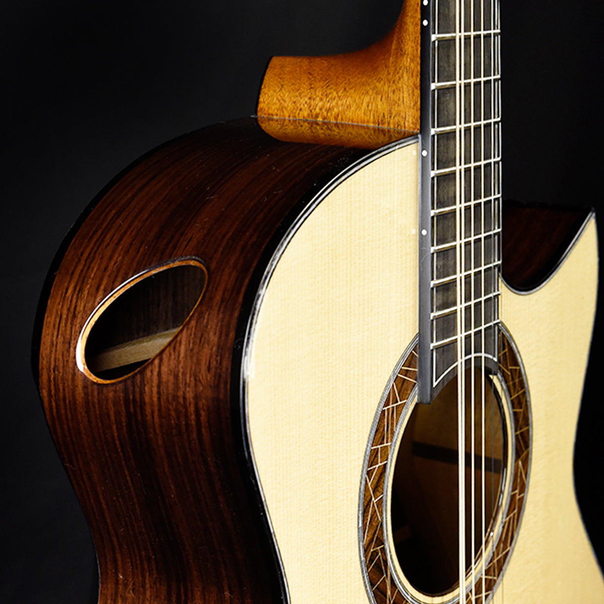 Blue Label | SJ Torrified Swiss Moon Indian Rosewood Falcate | #222 SOLD