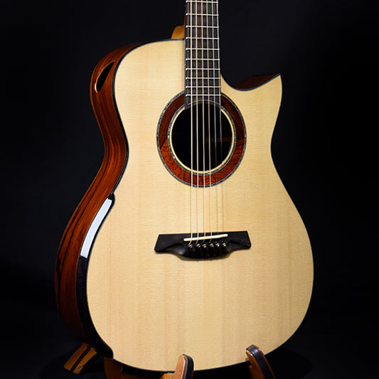Blue Label | Deep OM Swiss Moon Mexican Cocobolo Falcate | #216 SOLD