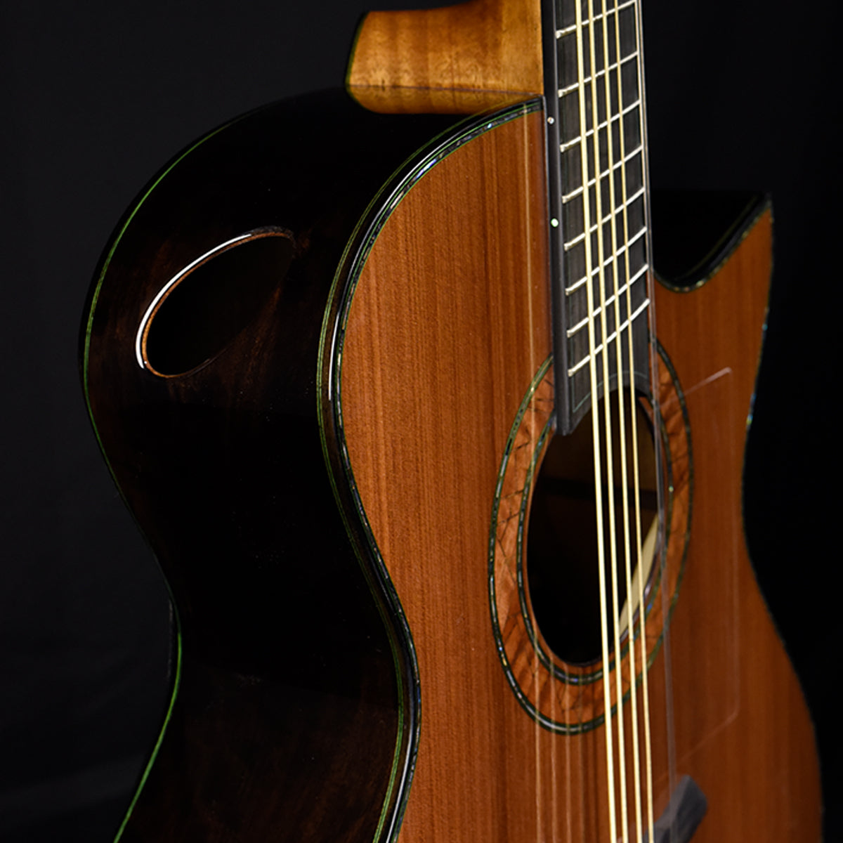 Blue Label | MJ Sinker Redwood African Blackwood Fanned Fret Baritone | #237 NAMM2025