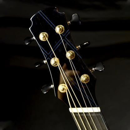 Blue Label | MJ Golden Adirondack African Blackwood Fan Fret Baritone | #239 Hold