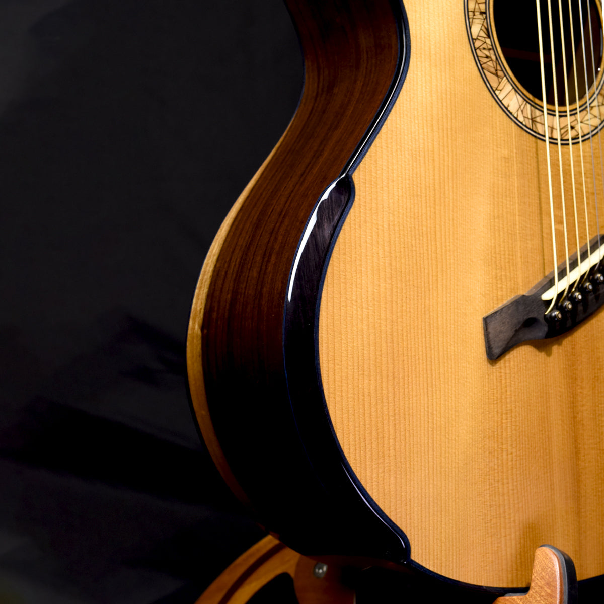 Blue Label MJ Fanned Fret Baritone Torrefied Adirondack with African Blackwood | #239