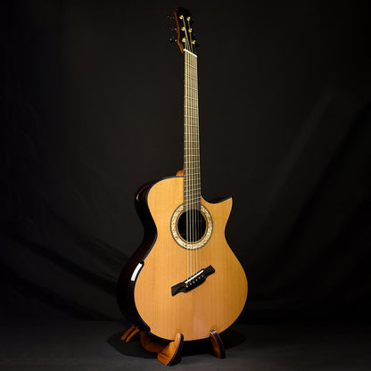 Blue Label | MJ  Adirondack African Blackwood Fan Fret Baritone | #240 Hold