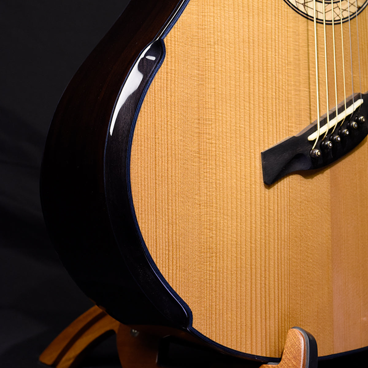 Blue Label | MJ  Adirondack African Blackwood Fan Fret Baritone | #240 Hold
